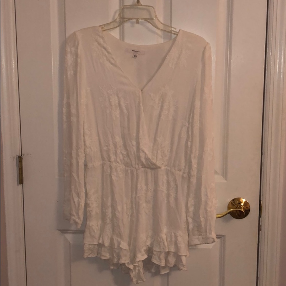 Wren & Willa Long-Sleeved Floral Romper